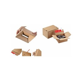 Colompac 30000313 Card and Padded Envelopes Mailing Carton Flash Base 164 x 139 x 80 mm