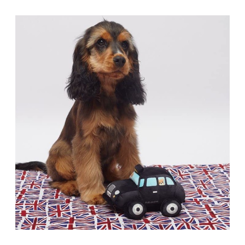 Pet London British Taxi Dog Toy - UK style squeaker