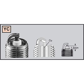 champion Spark plug for motorbike HusHusqvarna 900 Nuda R 2012 REK6YC