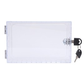 SENECESLI Caja de Bloqueo de Termostato Universal con Llave, Cubierta de Termostato para Termostato en Pared, Protector de Termostato para Termostato de 6,1x3,95x2 Pulgadas o Más Pequeño