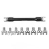 Motorcycle Spoke Wrench Set Spoke Spanner Kit with 10 Interchangeable