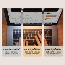 NONLOCK Computer USB Reading Lamp,Computer Computer Monitor Light Bar with Touch Dimmer Switch,3 Level Adjustable Brightness,LED Screen Light Bar for Office Home