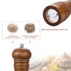 Gulex® Wood Pepper Grinder Pepper Mill,Adjustable Coarseness 8 Inch Wooden