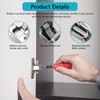 10 Pcs Cabinet Hinges Silver Soft Close Hinges for Kitchen