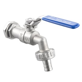 1/2 Inch Stainless Steel 304 Ball Valve Weldless Bulkhead for Home Brewing Kettle Building Home Brew Kettle Mash Tun