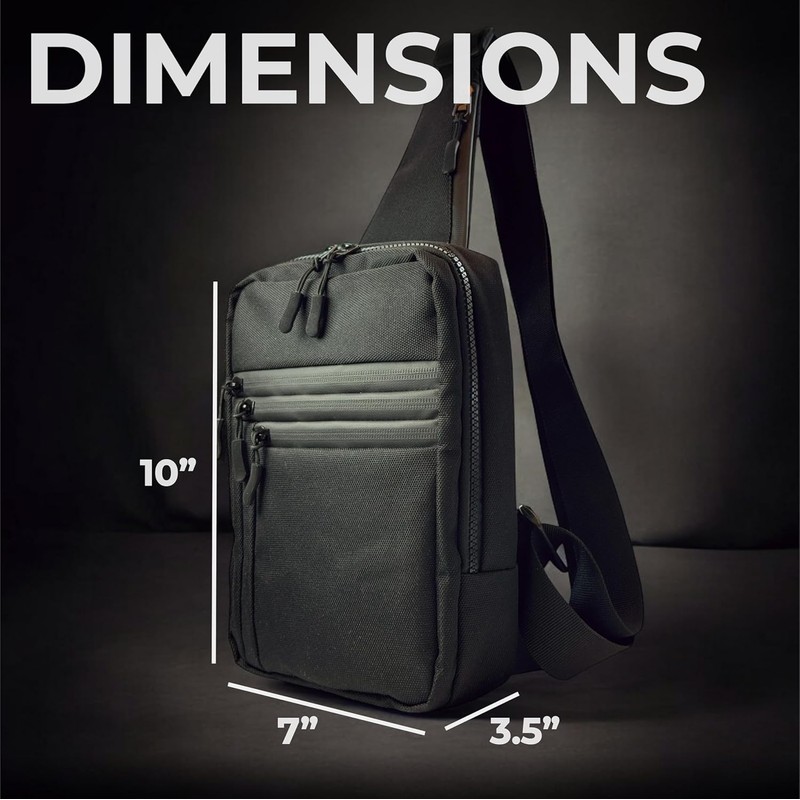Premium Conceal Carry Sling Bag for Men with Quick Access