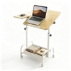 Overbed Table with Wheels,Height Adjustable Side Table