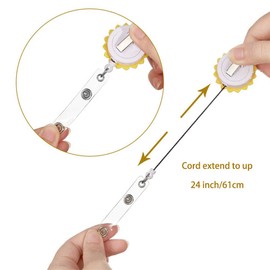 Sunflower Retractable Badge Holder 24"