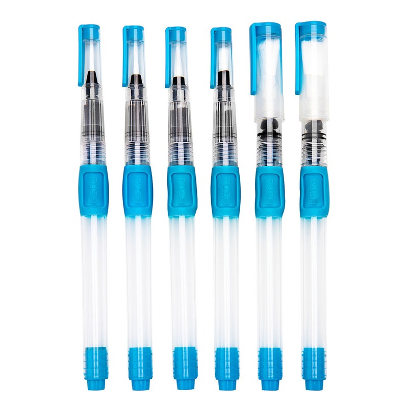 6PCS Water Brush Pens Watercolor Pen for Kids Children School
