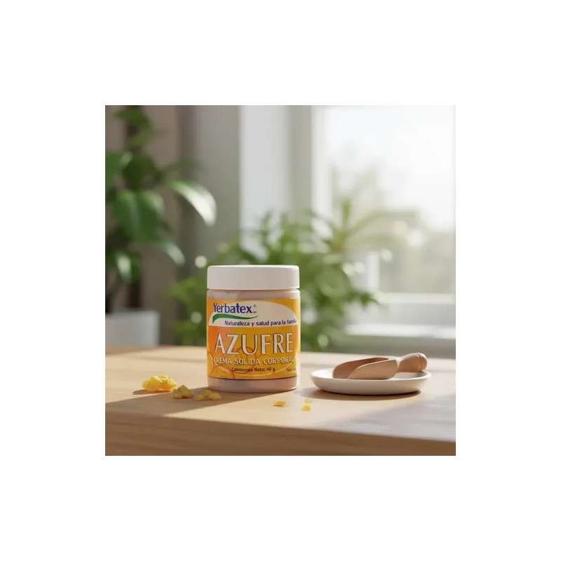 Pomada De Azufre Crema Sólida Corporal Frasco De 40g
