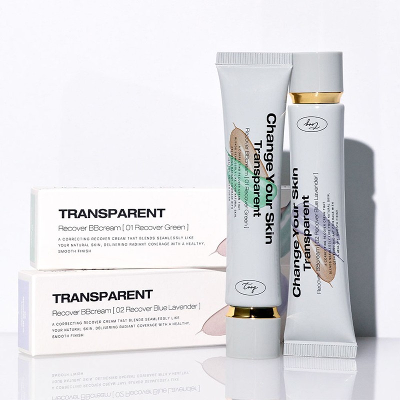 Tuque 트렌스페어런트 리커버 비비크림 (2color) Transparent Recover BB Cream (2