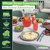 Grow Forward 24-piece Premium Wheat Straw Dinnerware Sets for 8