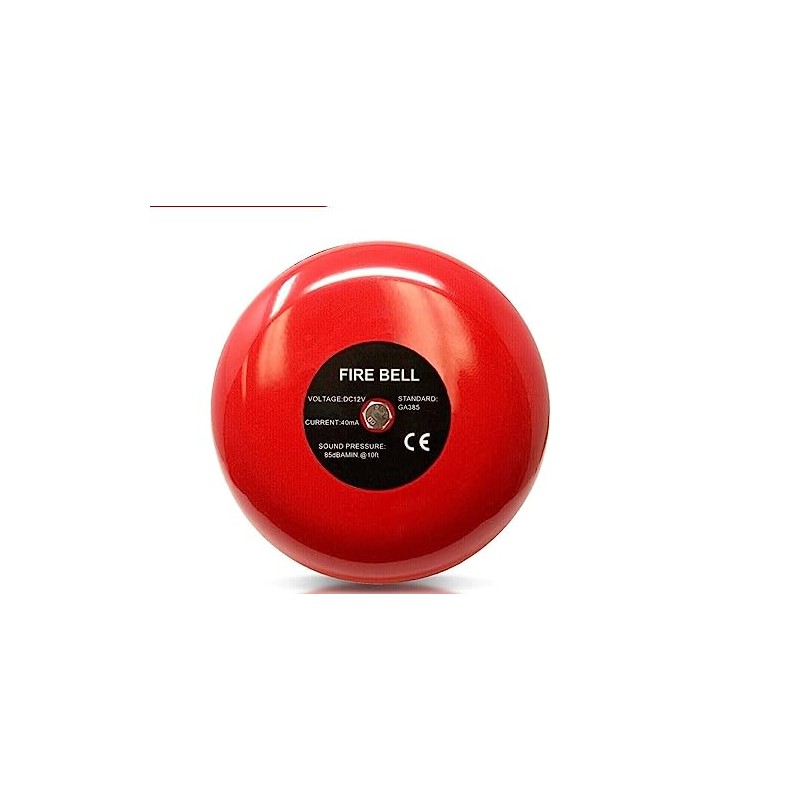 Fire Alarm Bell, 12 Volt dc, UL, 6", UL Listed