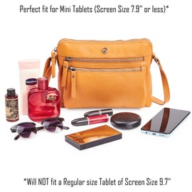 Cochoa Crossbody bags for Women Trendy Purses in Real Leather Soft Small Shoulder Sling Travel Crossover (Mustard Nappa)