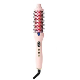 WisBtyCo Cepillo Térmico Iónico Profesional para Cabello - Cepillo Eléctrico Moldeador con Queratina Vegetal, Calentamiento PTC Rápido 30s e Infrarroj