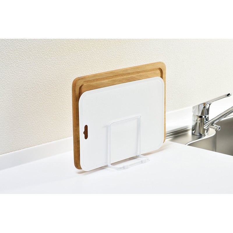 Takagi Triple Cutting Board Stand, Compatible with Cutting Board, White
