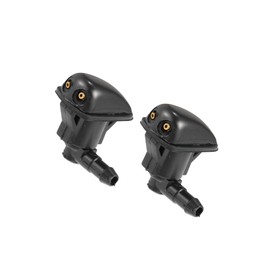 Motoforti Windshield Washer Nozzle Fit for Toyota Yaris 04-05 - 2 Pcs Black Long-lasting