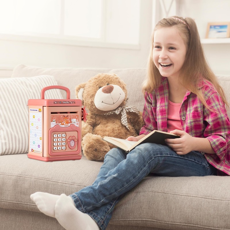 GoaePode Money Box for Kids, Piggy Bank Electronic ATM Password