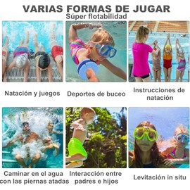 Manguitos de natación Puños Acuáticos de Natación de Espuma Juego de 2 Aeróbicos Acuáticos Anillo Flotante Piscina Ejercicio Tobillos Brazos Cinturones con Hebilla de Liberación Rápida para(Verde)