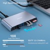 BENFEI 12-in-1 USB Type-A/USB Type-C Docking Station with Dual HDMI