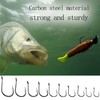 DHER Fishing Hooks with Barbed Hooks Carbon Steel Fishing Hooks
