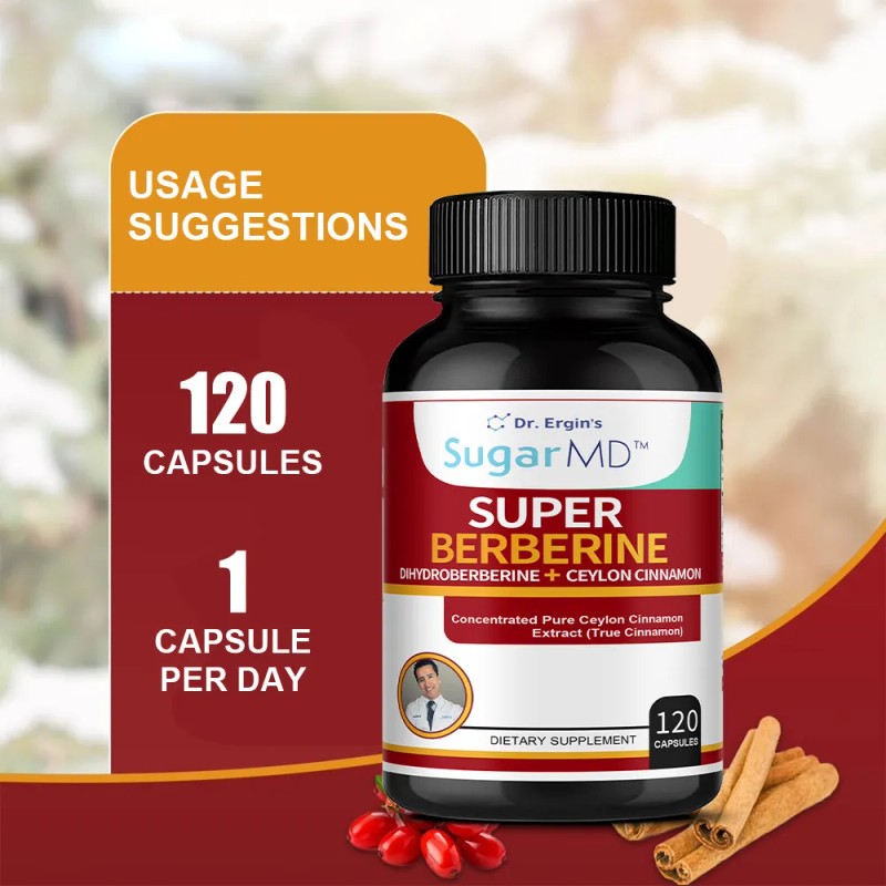 Cpsulas De Complejo De Berberina - Salud Metablica Sin Sabor