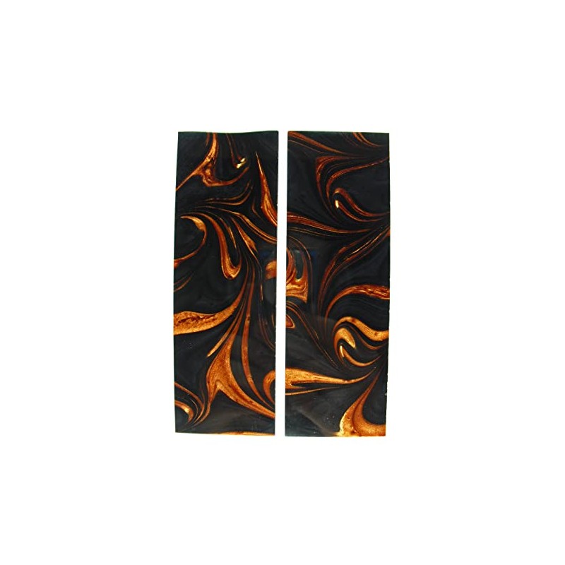 Black & Copper Pearl Knife Scale Sets