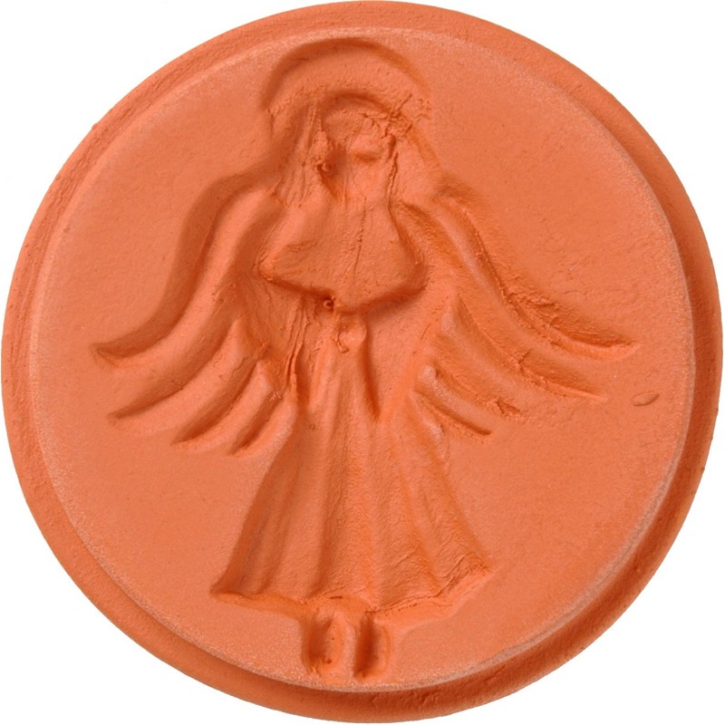JBK Pottery Terra Cotta Cookie Stamps (Angel)