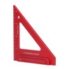 Woodworking Triangle Ruler Aluminium Alloy British System Measuring Tool for