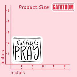 (3PCS) But First Pray Sticker, Bible Verse Faith Stickers, Christian Religious Stickers Decals Decor Books,Laptops, Tumblers, Water Bottles, Waterproof Vinyl Decal 3 "x 2.7 "