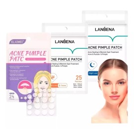 Universo en Linea Set 3 Paq Parches Dia/ Noche Quita Espinillas Tapa Acne F