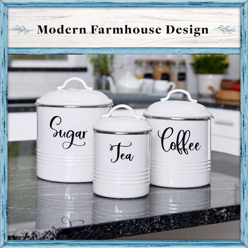 Home Acre Designs Food Storage Containers Set with Lids, Farmhouse