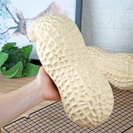 Zzooi 1 pcs Big Size Fake Peanut Large Size Artificial Plastic Peanut Shell for Decoration