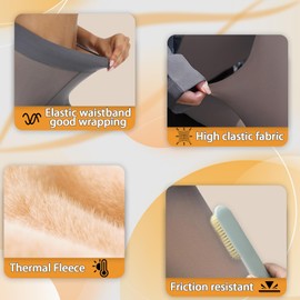 X-CHENG Fleece Lined Tights Sheer Women - Fake Translucent Warm Pantyhose Leggings Sheer Thick Tights for Winter