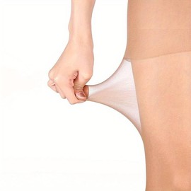 Boolavard 20D Women's Sheer Tights Ultra Thin High Waist Pantyhose Thigh High Stockings (One Size, Regular, Nude Regular)