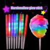 LED Glowing Sticks Colorful Glowing Cotton Candy Cones for Cotton