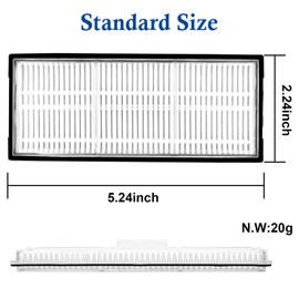 Washable Filter Compatible with Roborock S8 Pro Ultra / S8+ / S8 / S7 Max Ultra / S7 / S7+ / S7 MaxV / S7 MaxV Plus / S7MaxV Ultra Robot Vacuum Cleaners (4 Pcs White)