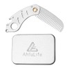 AhfuLife Peine de metal de acero inoxidable para cabello y