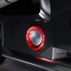 carpart2021 Red Carbon Fiber Push To Start Button Cover Trim