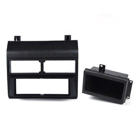 DOTCOM Car Stereo Radio Dash Kit Pocket Bezel Trim W/O Wire Harness Compatible with 1992 1993 1994 Chevy Crew Cab Dually/Full Size Blazer/Suburban Black