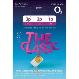 O2 Classic Pay as you go Classic PAYG