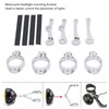 Motorcycle Headlight Mounting Bracket 39 to 41mm Bright Silver Surface