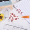 sourcing map Paper Clips Small Size 1.1 Inch Vinyl Coated