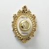 Wall Object Bell Champagne Gold Resin Height 23 cm
