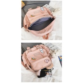 GGOOB Cute Mini Backpacks with Accessories Aesthetic Mini Backpack for Teens Kawaii Small Backpack (Purple,With-Accessories)