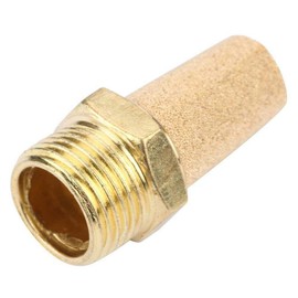 SUPERTOOL Pneumatic Silencer 2PCS Noise Filter Brass BSP Male Thread Air Flow Speed Controller Exhaust Muffler (1/8")