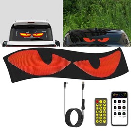 Evil Eye LED Screen Matrix Display Panel with Bluetooth App Control, USB Powered, Remote Control & Scrolling Text, Programmable LED Screen (2064(3.9inx13.58in))