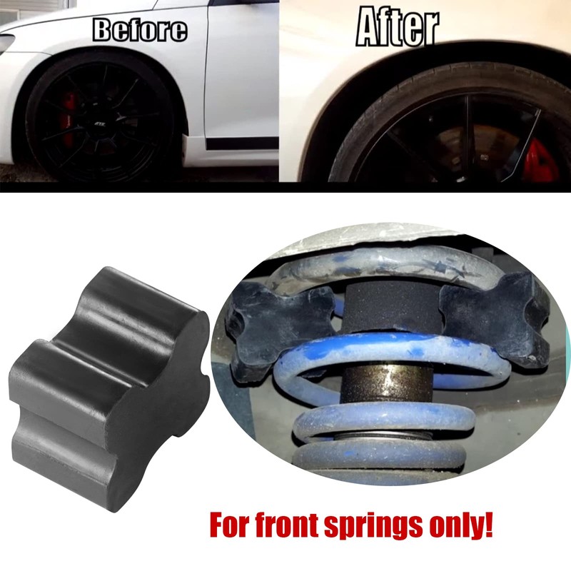 Heavy Duty Rubber Front Coil Spring Booster Kit, Rubber Coil