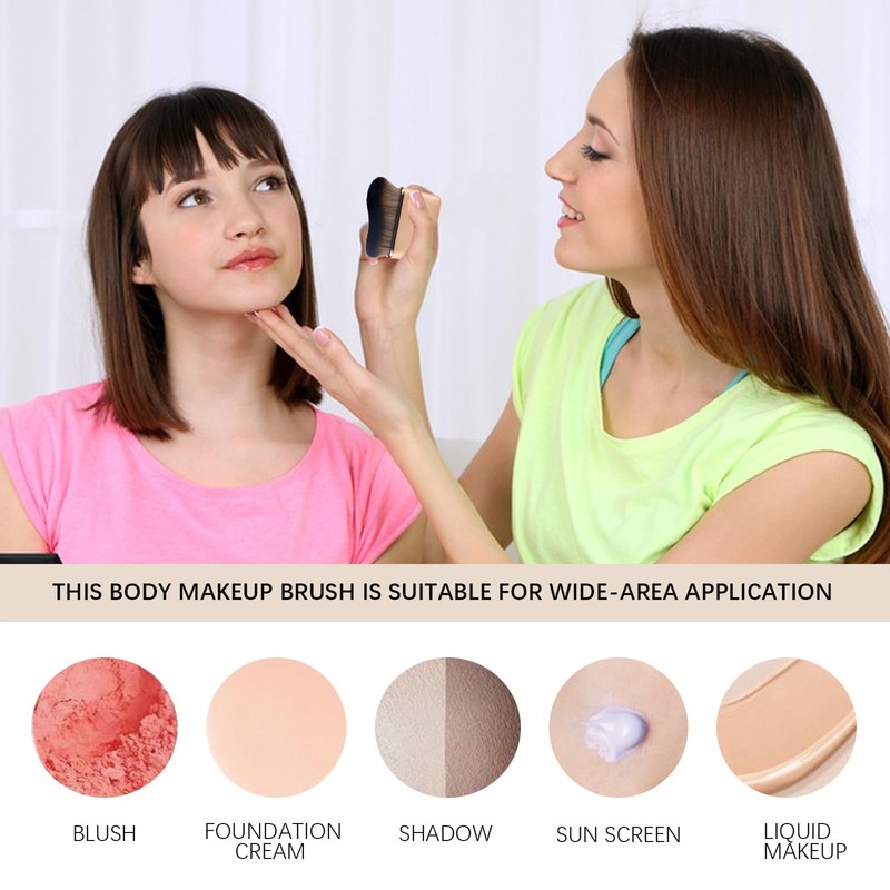 2pcs Self Tanner Brush Body Makeup Brushes Liquid Foundation for
