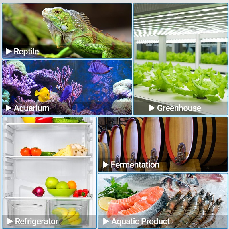 Temperature Controlled Outlet Thermostat Plug 120V Heating Cooling Control Timer